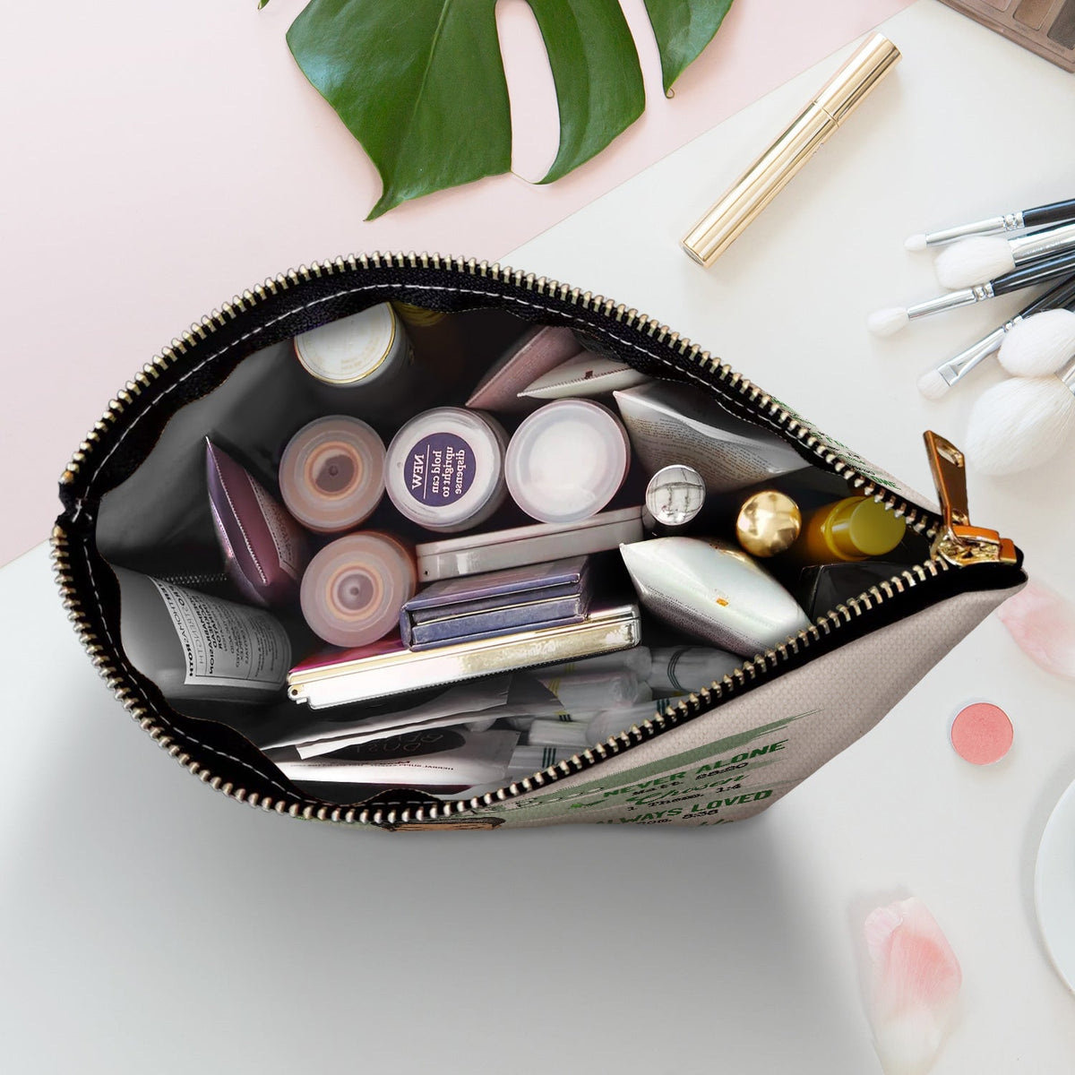 You Are Beautiful - Gift For Yourself, Gift For Women, Gift For Her - Personalized Cosmetic Bag