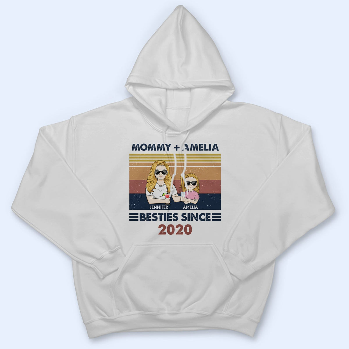 Grandpa Grandma & Grandkids Besties Since - Gift For Grandparents, Gift For Parents - Personalized T Shirt
