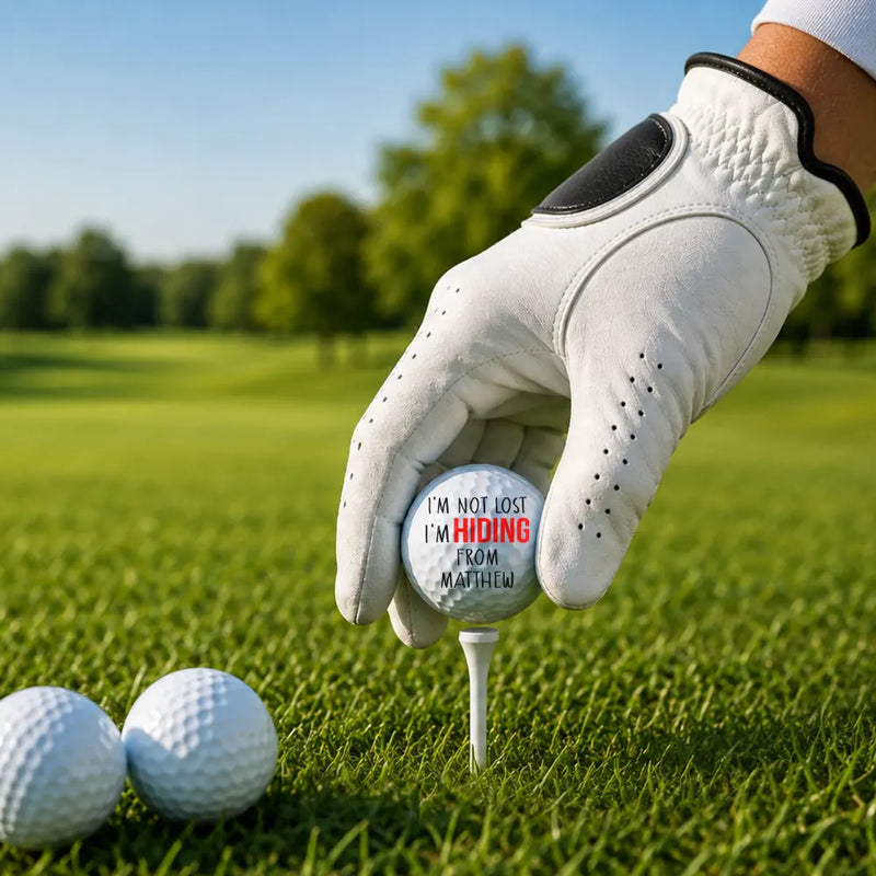 Custom Photo I'm Not Lost - Personalized Golf Ball