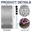 Monogram Leopard Print - Personalized License Plate