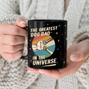 Dog Lovers,Pet Lovers,Dog Dad,Pet Dad - The Greatest Dog Dad In The Universe - Personalized Black Mug