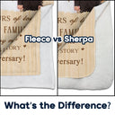 Wedding Anniversary,Gift For Couples,Gift For Husband,Gift For Wife,Happy - Custom Photo Wedding Anniversary Wedding Gift - Personalized Fleece Blanket, Sherpa Blanket