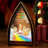 Pet Lovers,Memorial,Pet Mom,Pet Dad,Cat Lovers,Cat Mom,Cat Dad,Dog Lovers,Dog Mom,Dog Dad,Sad,Gift For Women,Gift For Men,Christmas,Dog Couple,Cat Couple,Pet Couple - Memorial Dog Cat When Tomorrow Starts Without Me - Personalized Tabletop Lantern Light