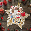 Christmas,Family,Gift For Sibling,Happy - Custom Photo Family Siblings Best Friends Makes Christmas Truly Bright - Personalized Custom Shaped Acrylic Ornament
