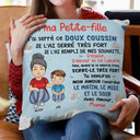 Gift For Kids,Gift For Grandkids,Gift For Daughter,Gift For Son,French,Non-Eng,Vector,Cozy - Grand-Mère Et Petit-Enfant J’ai Serré Ce Doux Coussin - Coussin Personnalisé
