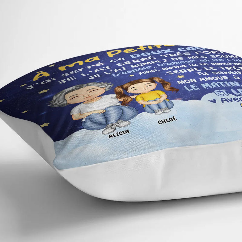 Grand-Mère Et Petit-Enfant J'ai Serré Ce Doux Coussin - Coussin Personnalisé