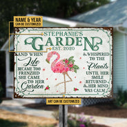 Garden Floral Art And When Life Custom Classic Metal Signs