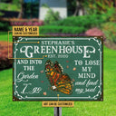 Garden Greenhouse Floral Art Find My Soul Custom Classic Metal Signs