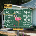 Garden Greenhouse Floral Art Find My Soul Custom Classic Metal Signs