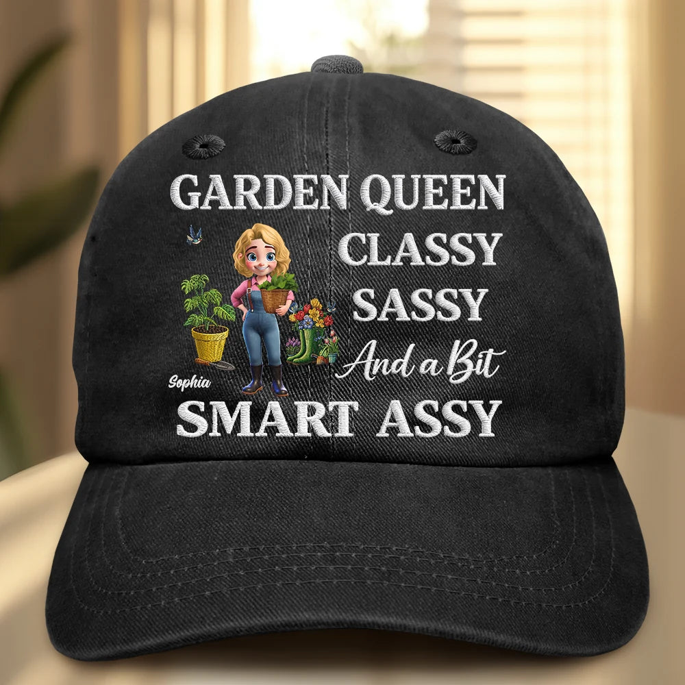 Gardening Lovers I'll Be In My Office - Personalized Vintage Washed Denim Cap