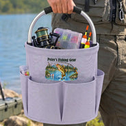 Fishing,Gift For Men,Gift For Yourself,Gifts For Him,Happy,Icon - Gift For Anglers Husband Dad - Personalized Fishing Gear Tool Bag