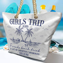 Gift For Bestie, Beach, Summer, Happy, Gift For Women - Girls Trip A Lot Of Laughter & Memories - Personalized Beach Bag