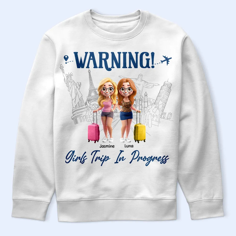 Continue Shopping,Travel,Gift For Bestie,Best friends' Hobby,Gift For Women,Happy - Girls Trip Cheaper Than Therapy 3D Effect - Personalized T Shirt