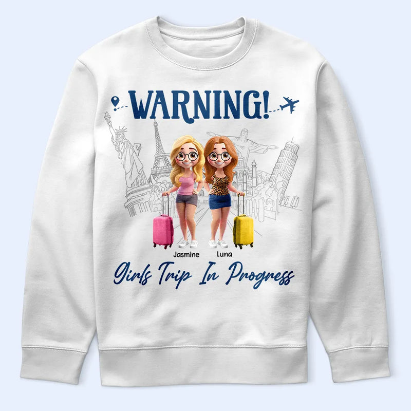 Continue Shopping,Travel,Gift For Bestie,Best friends' Hobby,Gift For Women,Happy - Girls Trip Cheaper Than Therapy 3D Effect - Personalized T Shirt