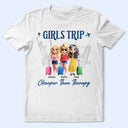 Continue Shopping,Travel,Gift For Bestie,Best friends' Hobby,Gift For Women,Happy - Girls Trip Cheaper Than Therapy 3D Effect - Personalized T Shirt