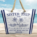 Gift For Bestie,Happy,Summer,Family - Girls Trip Friends Beach Drink - Personalized Beach Bag