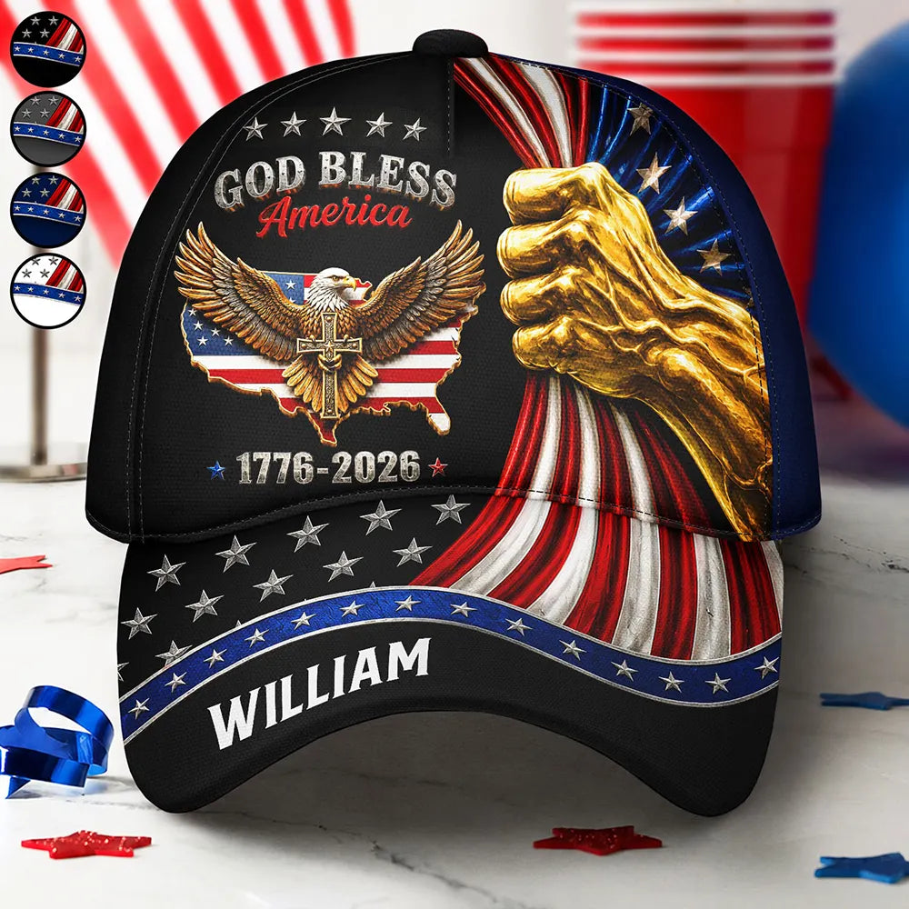 God Bless America - Personalized Classic Cap