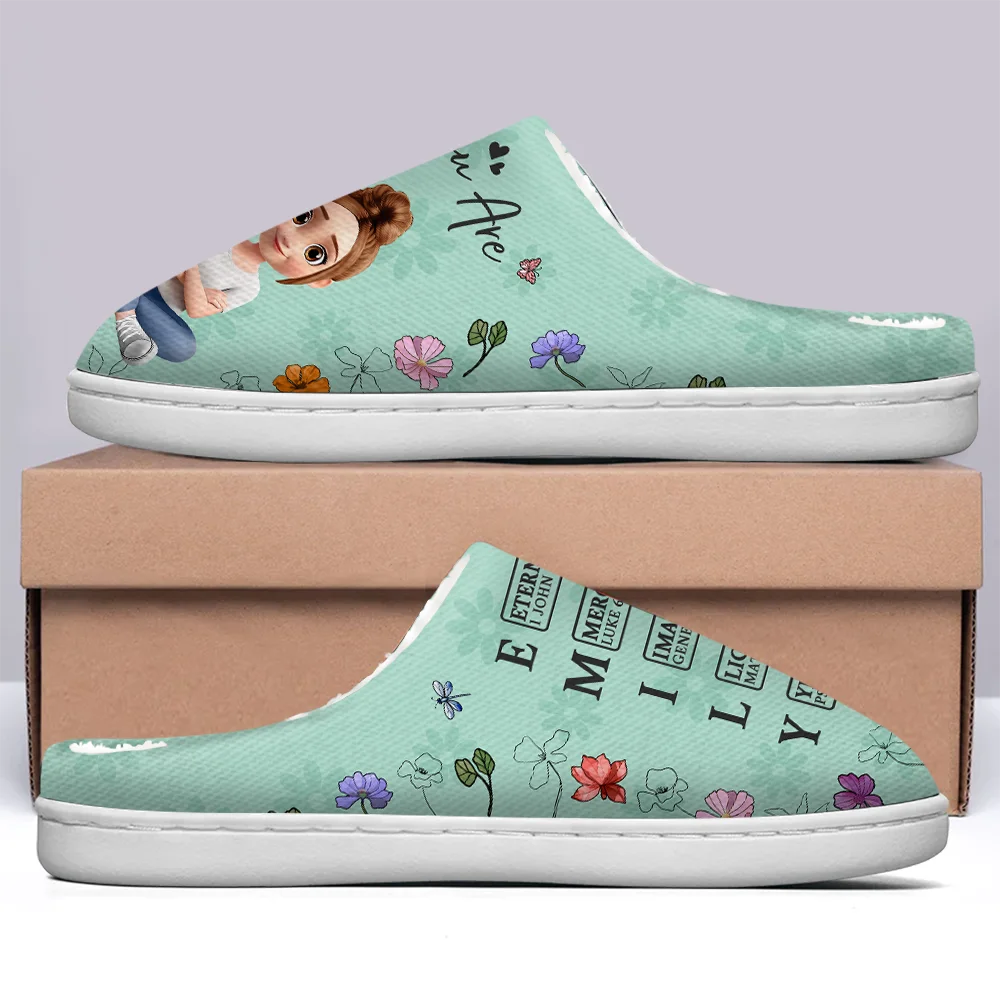 Christmas,Christian,Gift For Yourself - God Say I Am Bible - Personalized Fluffy Slippers