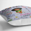 Gift For Yourself,Gift For Kids,Happy - God Says I Am Birth Month Flower - Personalized Pillow