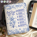 Christian, Gift For Yourself - God Says You Are Bible Toile Birth Month Flower - Personalized Bible Cover