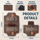 Reading,Gift For Yourself,Gift For Women,Happy - God Says You Are Birth Month Flower - Personalized Magnetic Leather Pen Clip