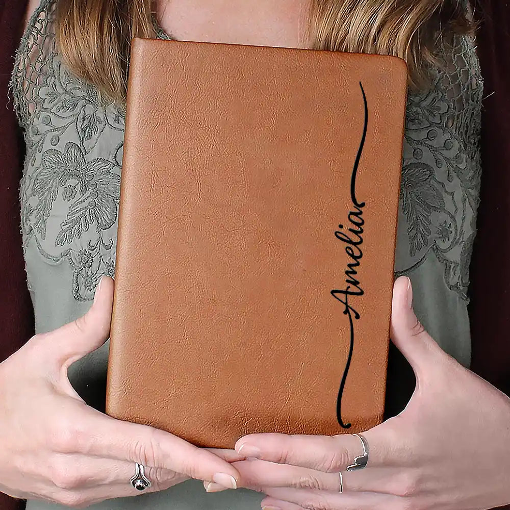 Gift For Yourself - Vintage Monogram Styles - Personalized Leather Journal
