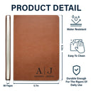 Gift For Yourself - Vintage Monogram Styles - Personalized Leather Journal