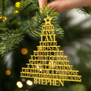 Christmas,Christian,Gift For Yourself - God Says You Are Loved Chosen - Personalized Custom Shaped Wooden Ornament
