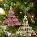 Christmas,Christian,Gift For Yourself - God Says You Are Loved Chosen - Personalized Custom Shaped Wooden Ornament