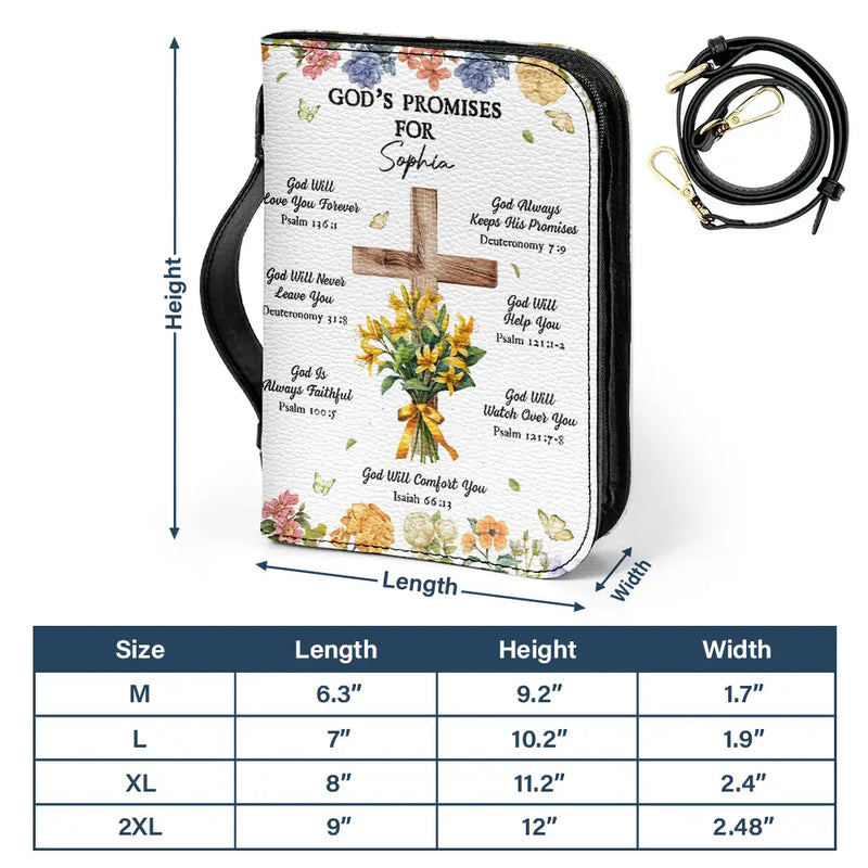 Christmas,Christian,Gift For Yourself - God's Promises Birth Flower Bouquet - Personalized Bible Cover