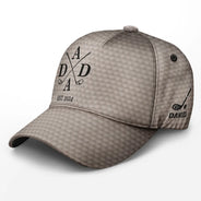 Gift For Father,Gift For Grandpa,Golf,Baseball,Non-Eng,Icon,Proud - Golf Dad Papa Year Crossed Arrows - Personalized Classic Cap