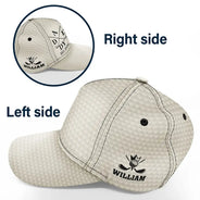 Gift For Father,Gift For Grandpa,Golf,Baseball,Non-Eng,Icon,Proud - Golf Dad Papa Year Crossed Arrows - Personalized Classic Cap
