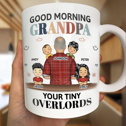 Good Morning Your Tiny Overlord - Personalized Mug