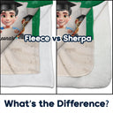 Graduation,Dad,Children,Mom,Gift For Sibling,Gift For Bestie - Graduated Can I Go Back To Bed Now - Personalized Fleece Blanket, Sherpa Blanket