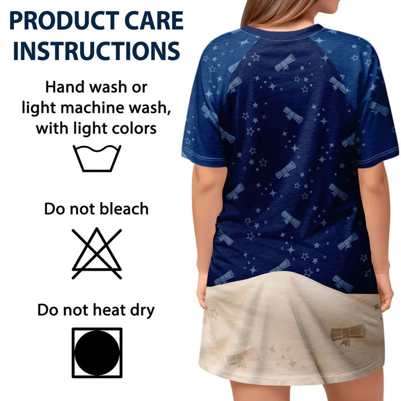 Graduation,Gift For Women,Gift For Men,Happy - Graduated Can I Go Back To Bed Now - Personalized Women's Sleep Tee