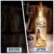 Graduation,Gift For Women,Gift For Men,Happy,Top Market - Graduation A Sweet Ending To A New Beginning - Personalized Bottle Light