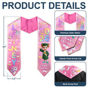 Graduation,Happy,Gift For Kids,Vector - Graduation Kid Dinosaur Unicorn - Personalized Kid Graduation Stole