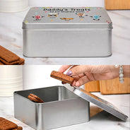 Funny,Gift For Husband,Gift For Grandpa,Gift For Mother,Gift For Father,Gift For Grandma,Gift For Wife - Grandad's Biscuits To Share With The Grandkids - Personalized Metal Biscuit Tin