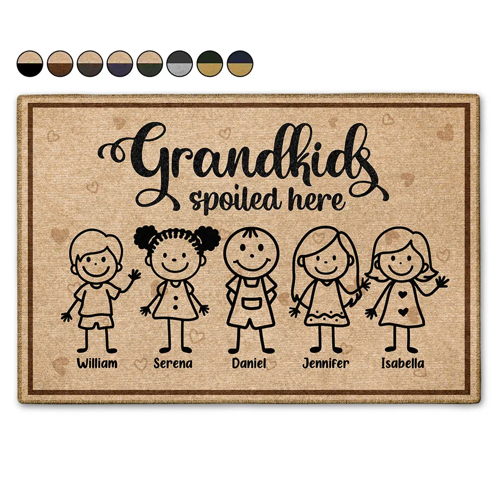 Grandkids Spoiled Here - Personalized Doormat