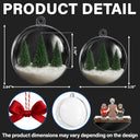 Christmas, Gift For Grandpa, Love, Gift For Mother - Grandma Mom And Children Together - Personalized 3D Acrylic Ball Ornament