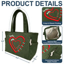 Happy, Gift For Wife, Gift For Yourself, Gift For Women, Gift For Mother, Gift For Grandma - Grandma Mom Sweethearts - Personalized Corduroy Tote Bag