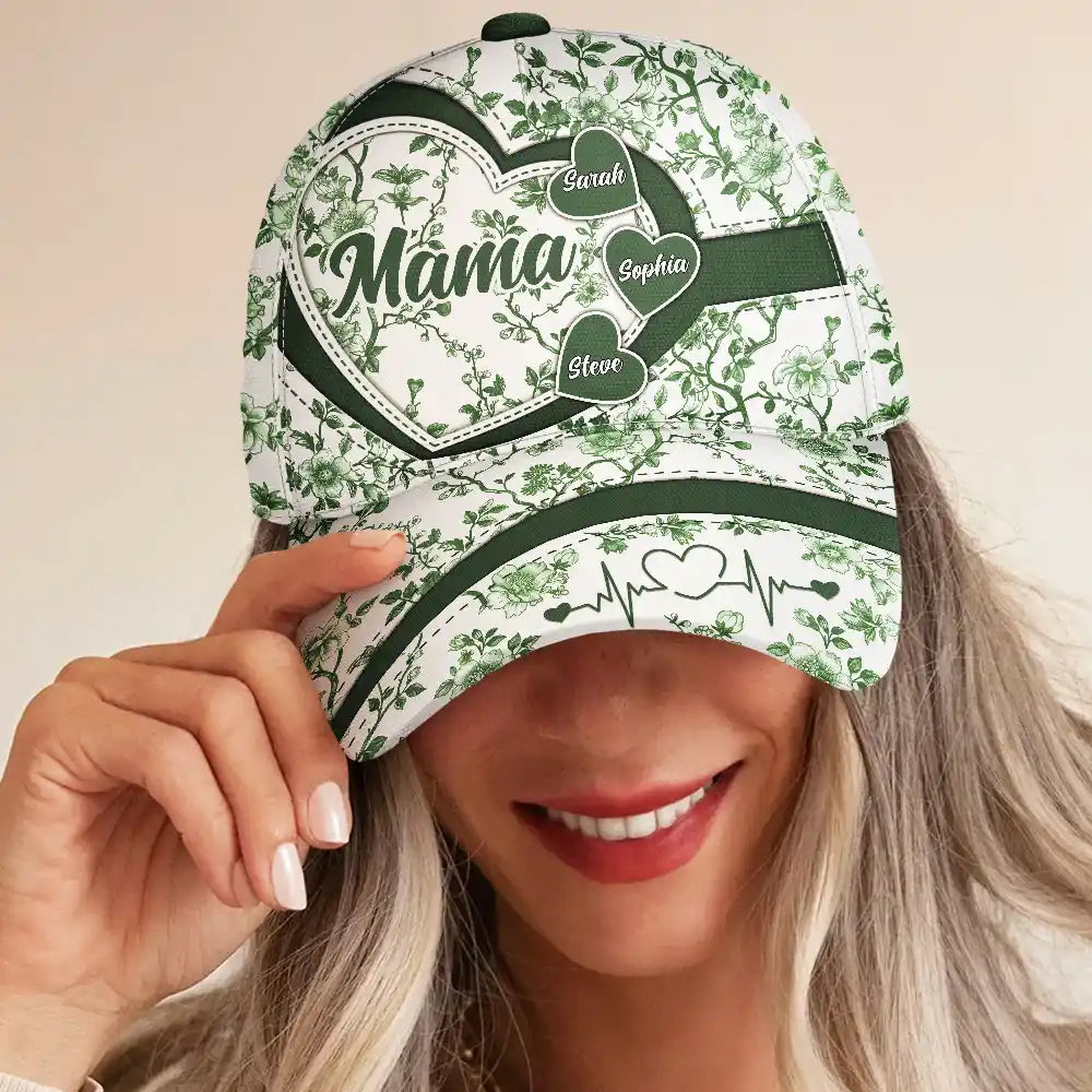 Gift For Grandma,Gift For Mother - Grandma Mom Toile De Jouy - Personalized Classic Cap