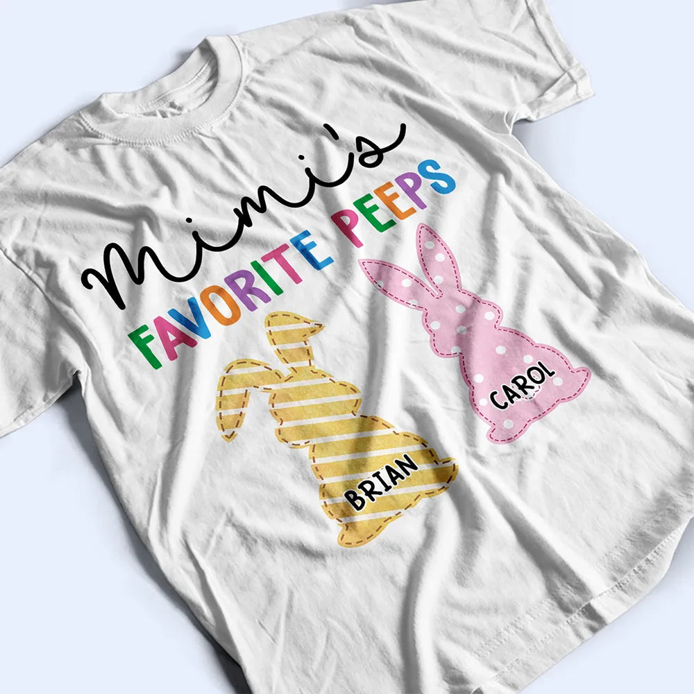 Grandma's Favorite Peeps - Personalized T Shirt