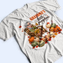 Gift For Grandchildren,Gift For Grandkids,Gift For Grandma,Cozy,Grandma - Grandkids,Vector - Grandma's Little Pumpkins - Personalized T Shirt