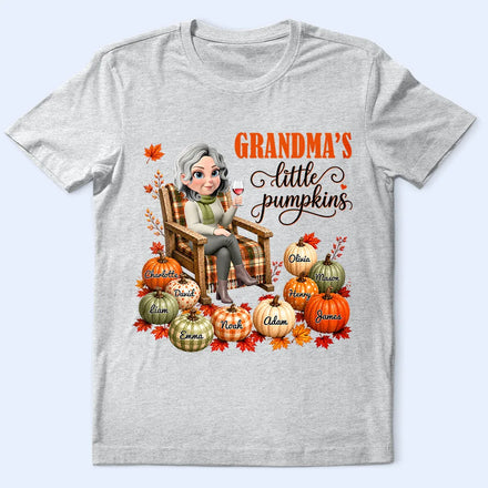 Grandma's Little Pumpkins - Personalized T Shirt