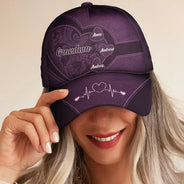 Gift For Grandma, Gift For Mother, Gift For Women, Happy - Grandma's Little Sweethearts - Personalized Classic Cap