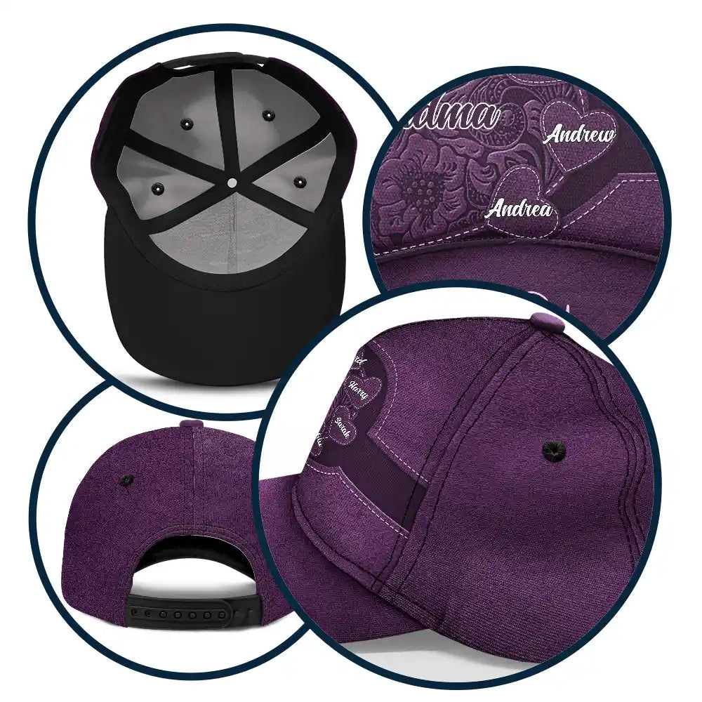 Gift For Grandma, Gift For Mother, Gift For Women, Happy - Grandma's Little Sweethearts - Personalized Classic Cap
