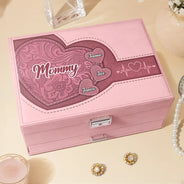 Gift For Grandma, Gift For Mother, Love - Grandma's Little Sweethearts - Personalized Jewelry Storage Box