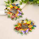 Gift For Grandma,Grandma - Grandkids,Grandma's Hobby,Gardening,Happy - Grandma's Love Bugs Stained Glass Effect - Personalized Acrylic Magnet