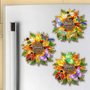 Gift For Grandma,Grandma - Grandkids,Grandma's Hobby,Gardening,Happy - Grandma's Love Bugs Stained Glass Effect - Personalized Acrylic Magnet